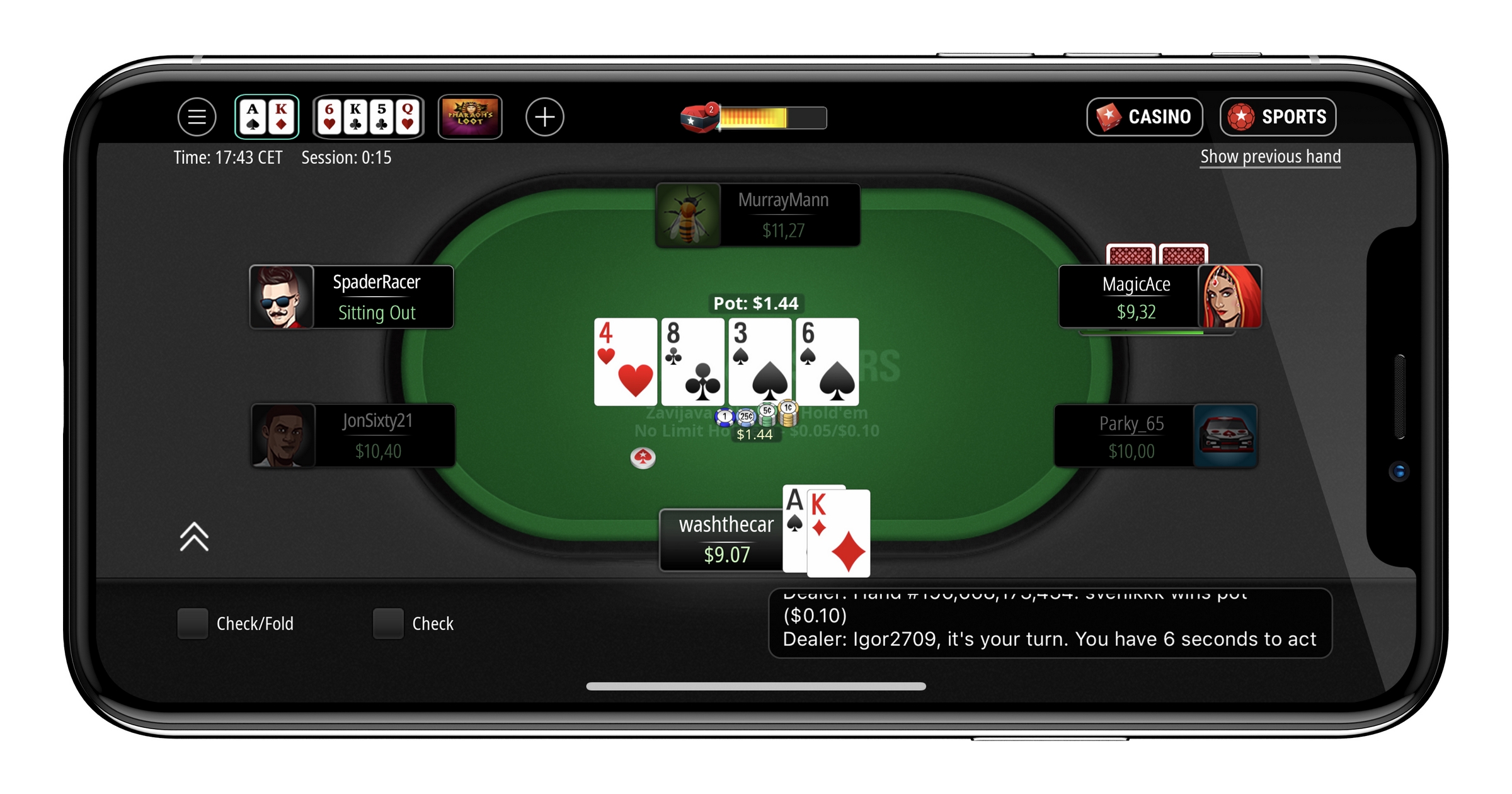 sb poker mobile