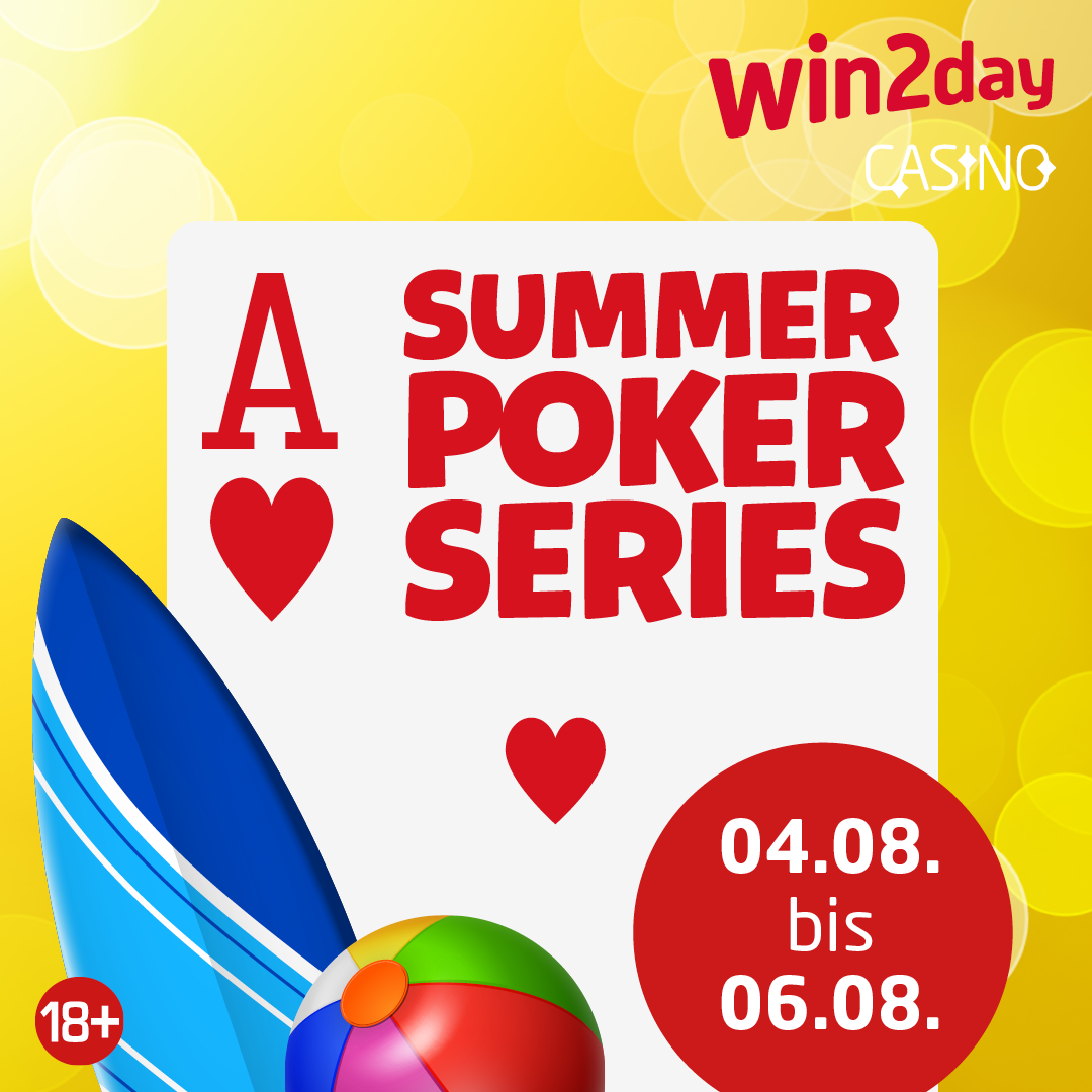 Online Poker win2day Viel Neues und die € 100.000 GTD Summer Poker